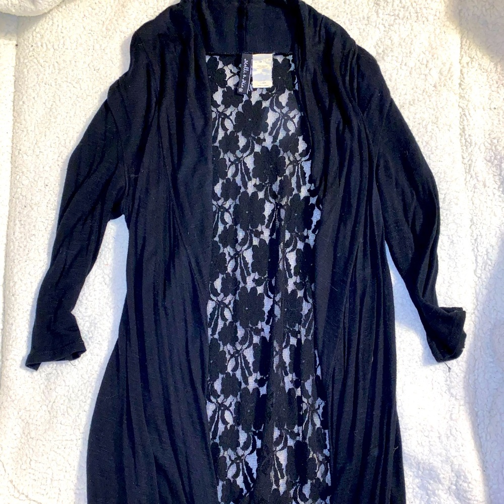 Lace Back Cardigan